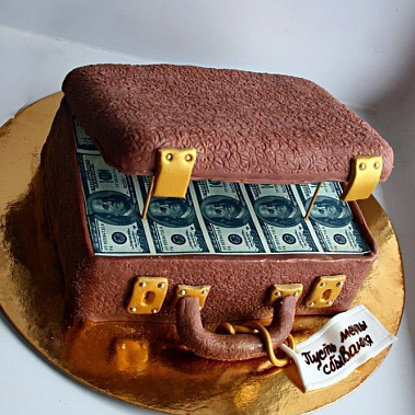 Торт "Чемодан с деньгами" купить - сладкоежкин.рф